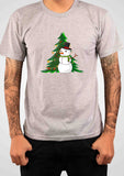 Camiseta navideña de muñeco de nieve