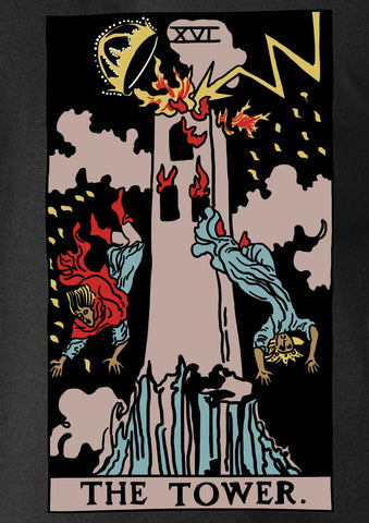 Tarot Card - The Tower T-Shirt